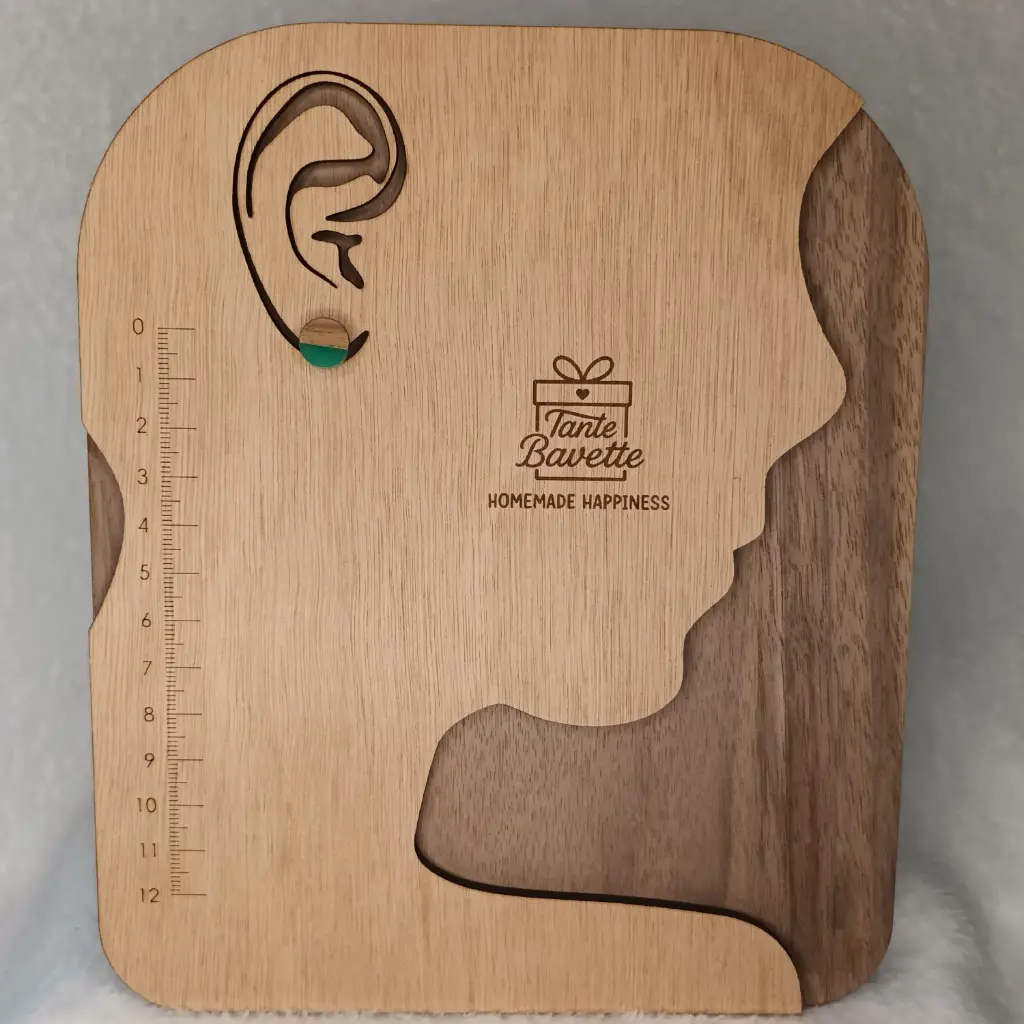 Stekertjes - rond - hout & hars - meerdere kleuropties