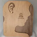 Stekertjes - hout - vierkant