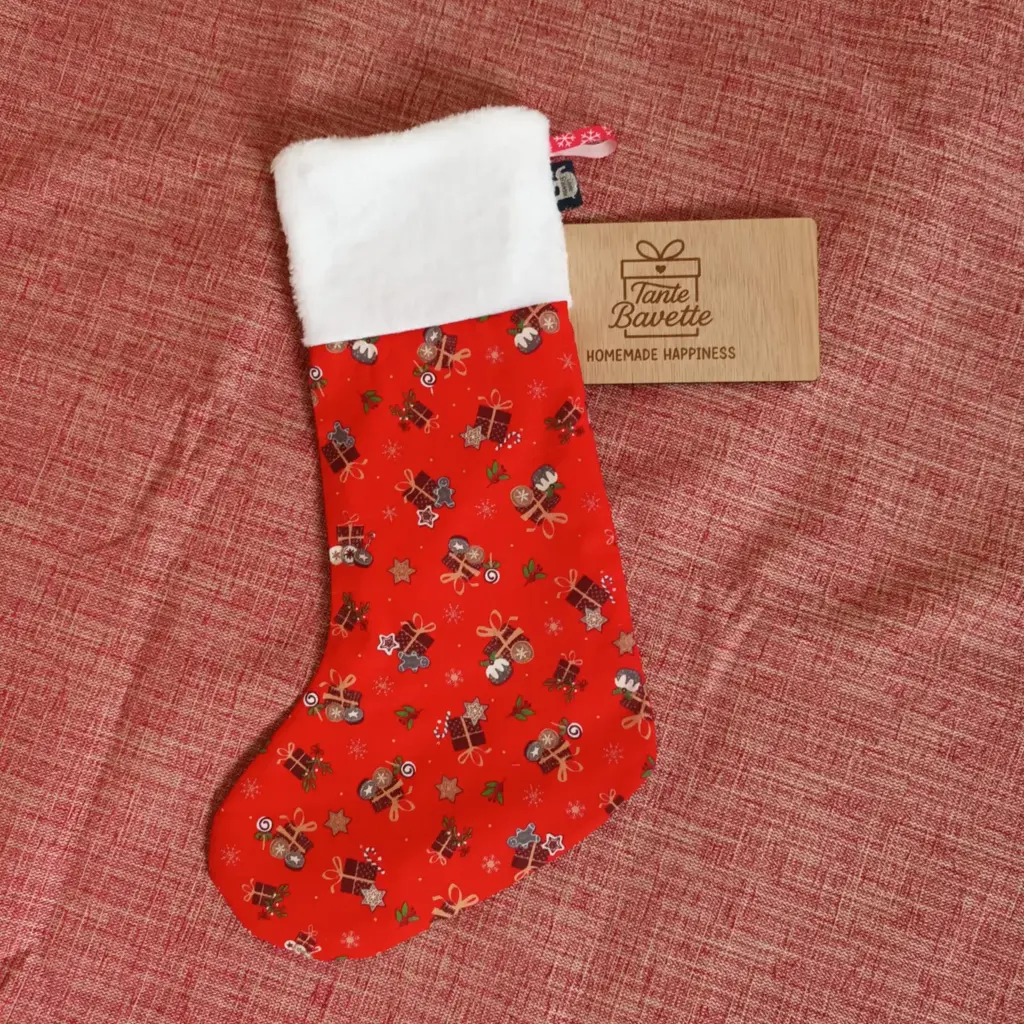 Kerstsok - pakjes en gebakjes
