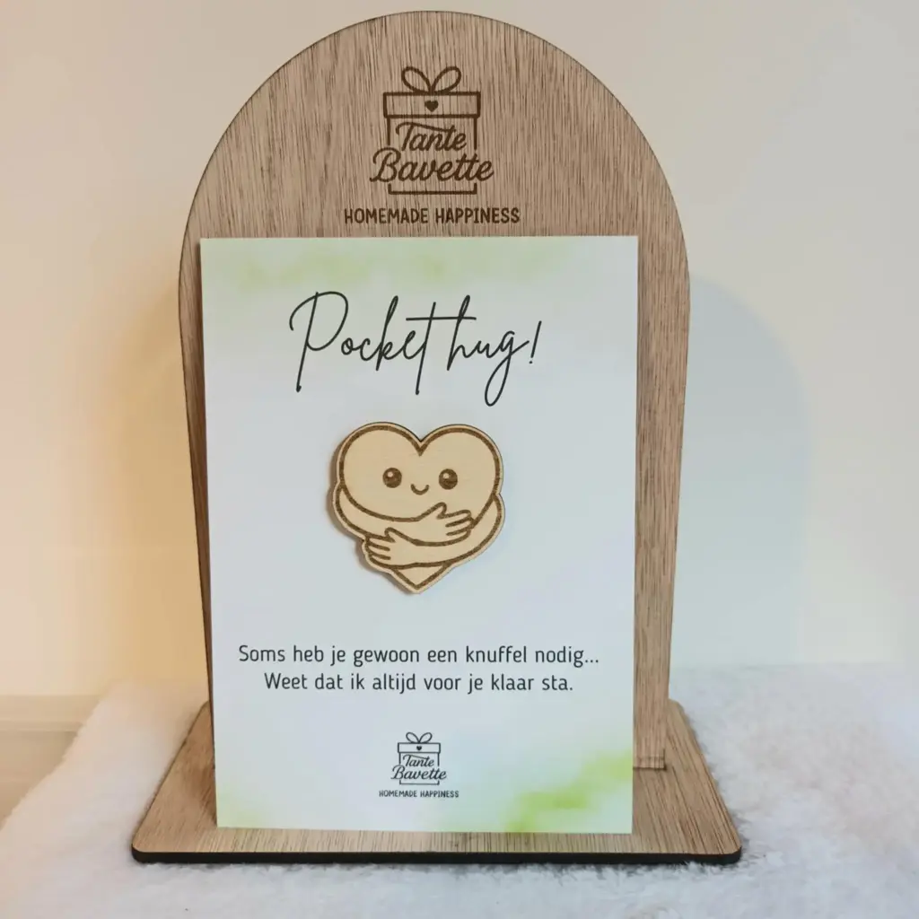 Wenskaartje - pocket hug