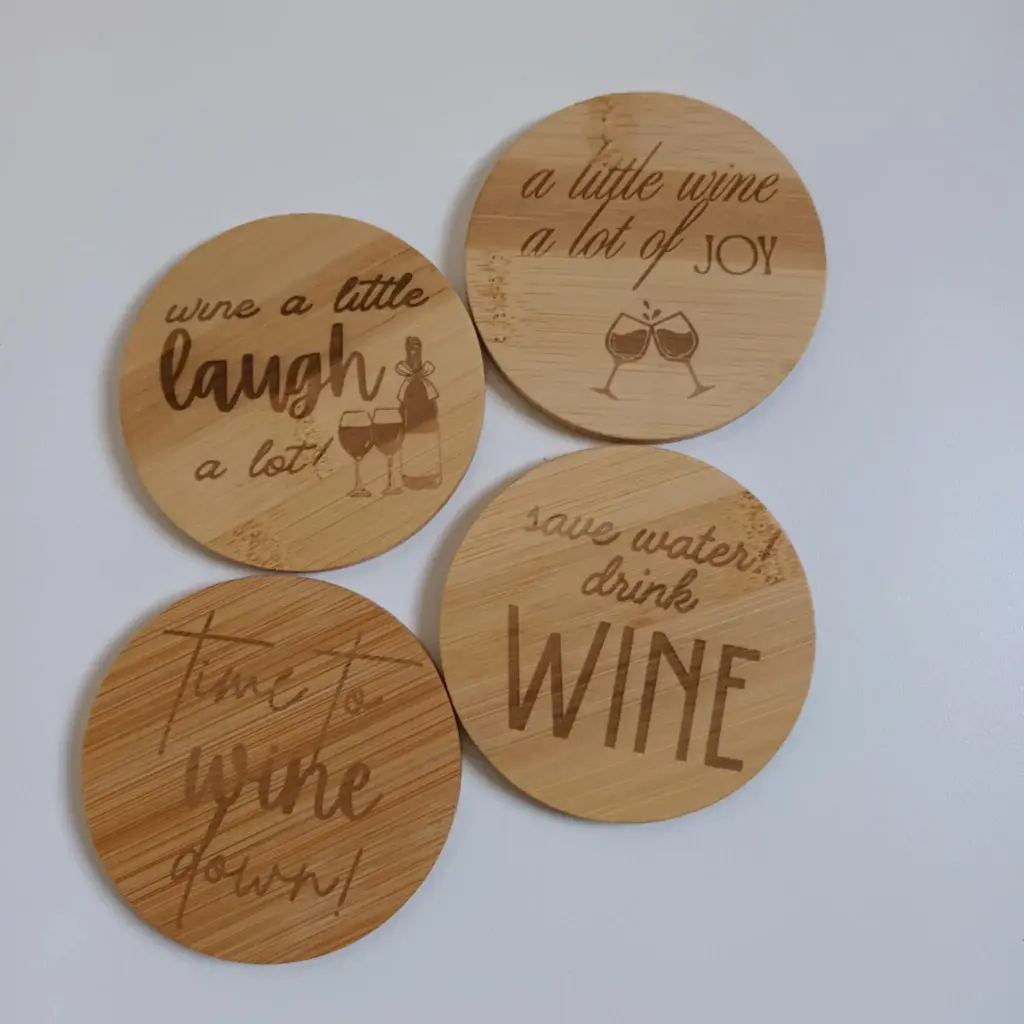 Coasters - wine (set van 4)