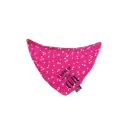 Zeverbavette - roze met witte driehoeken, "I woke up this cute"