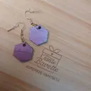 hangertjes - roze hexagon