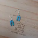 Hangertjes - blauwe boogjes