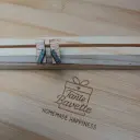 stekertjes - rechthoeken brons & zwart metallic