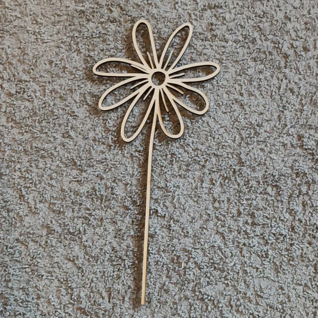 Houten bloem - margriet