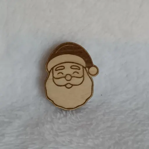 Houten pin - kerstman