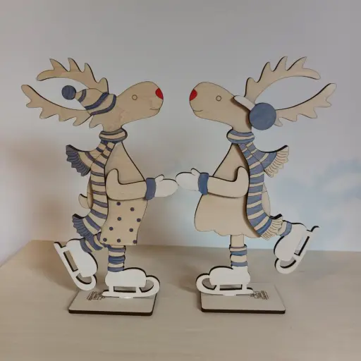 rendierkoppel - blauw