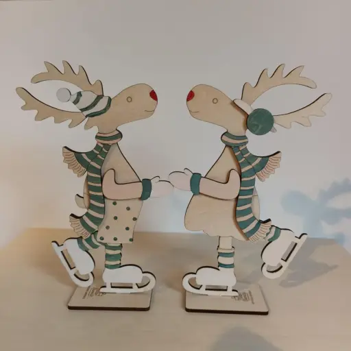 rendierkoppel - grijsgroen