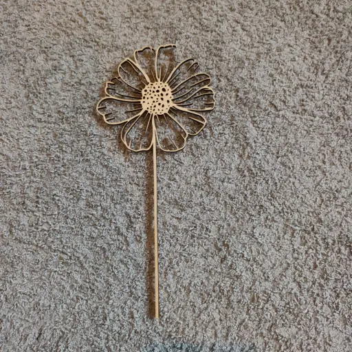 Houten bloem - cosmos