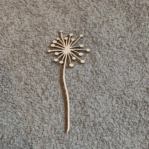 Houten bloem - alium