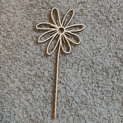 Houten bloem - margriet