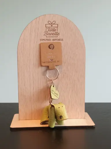 Sleutelhanger - Leder - Nijlpaard