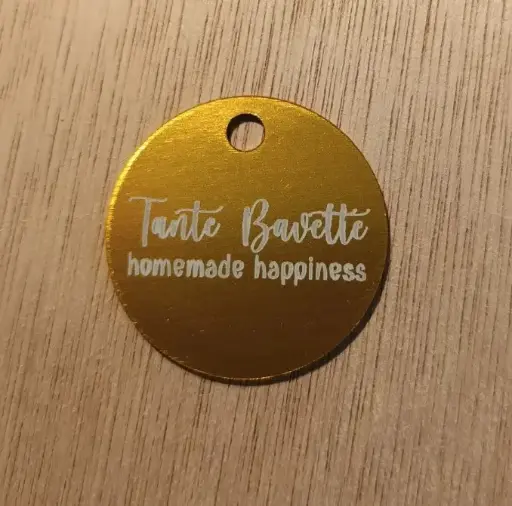 Dogtag - aluminium - rond