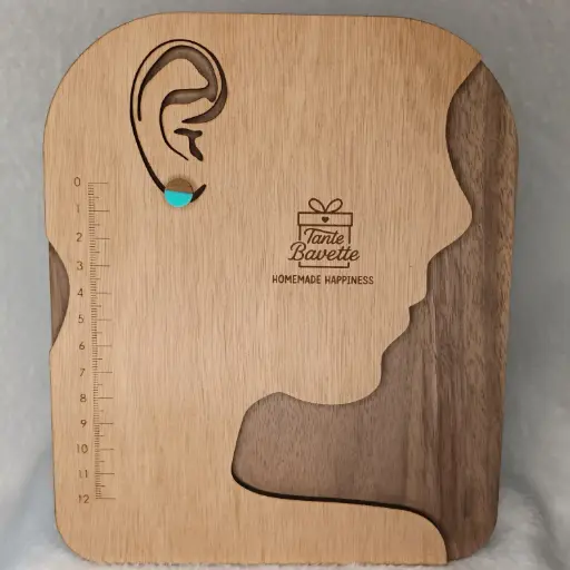 Stekertjes - rond - hout & hars - meerdere kleuropties